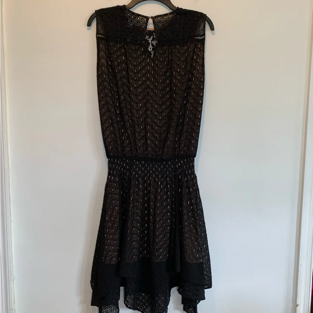 Sundance On The Sea Black Eyelet Lace Cocktail Dress - Picture 8 of 12